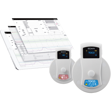 Cardiotocographe / Moniteur foetal gémellaire Edan FTS-6 Mobile avec tablette + VCT