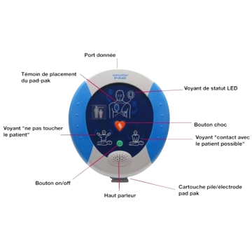 Défibrillateur semi-automatique HeartSine Samaritan PAD 350P