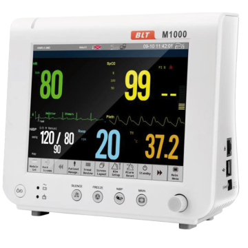 Moniteur de surveillance des signes vitaux M1000 (PNI, SpO2, RESP, T,ECG)